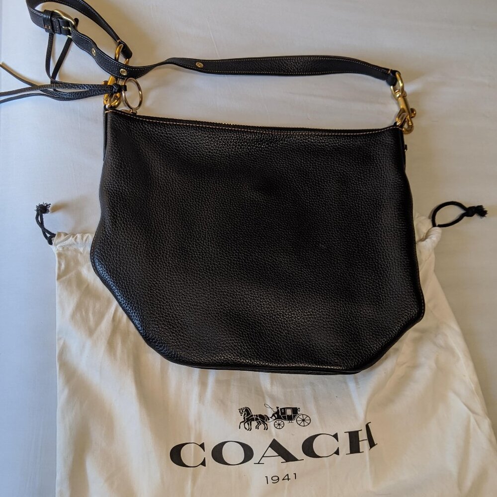 Black Coach bag, perfect condition tote, beautiful leather purse,
